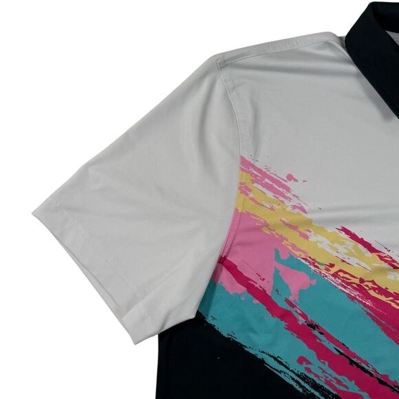 Chubbies Tennis Champ Mens Mens Small Multicolor Short Sleeve Polo Shirt - Picture 4 of 9